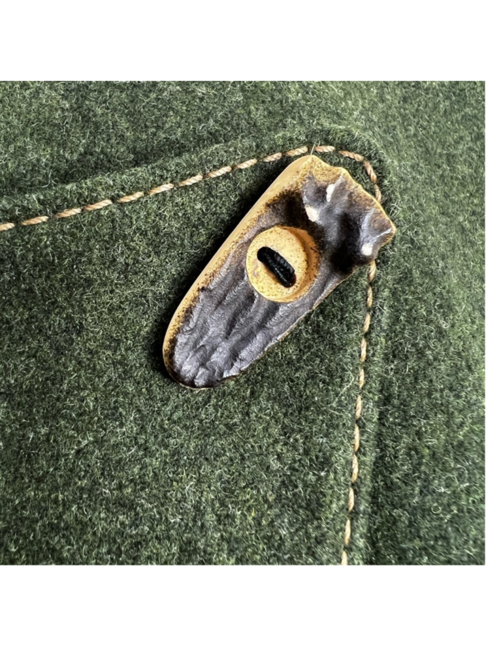 Vtg 80s 90s pure wool loden green tyrol alpinecore fitted waistcoat vest EU 36 - Picture 12 of 17